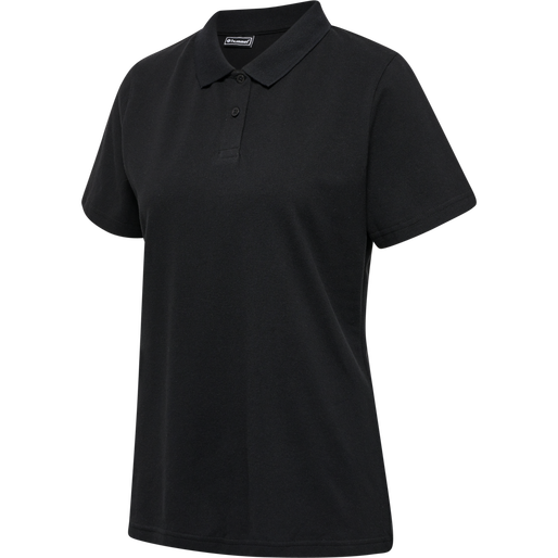 hmlRED STRETCH POLO WOMAN, BLACK, packshot