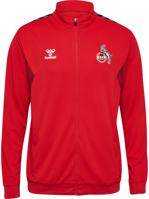 1FCK 23/24 TR PL ZIP JACKET, TRUE RED, packshot