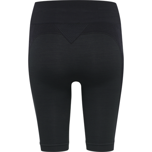 hmlCLEA SEAMLESS CYCLING SHORTS, BLACK MELANGE hmlCLEA SEAMLESS CYCLING SHORTS, BLACK MELANGE, packshot