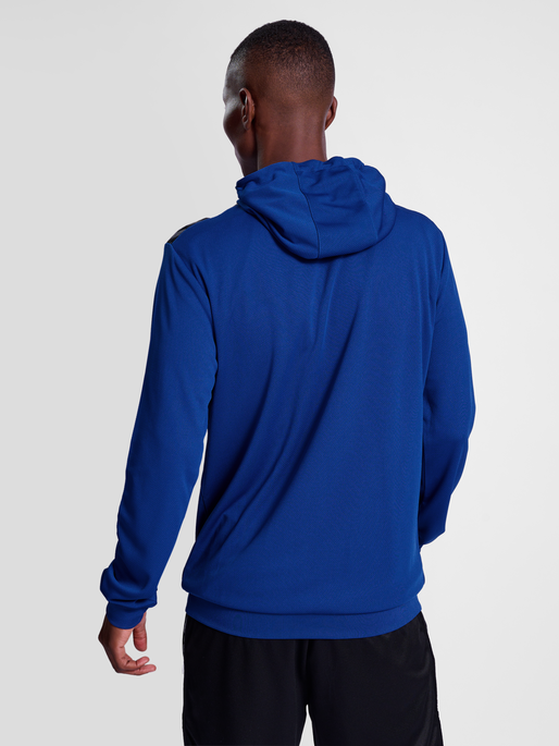 hmlAUTHENTIC PL HOODIE, TRUE BLUE, model