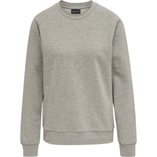 hmlRED CLASSIC SWEATSHIRT WOMAN, GREY MELANGE, packshot