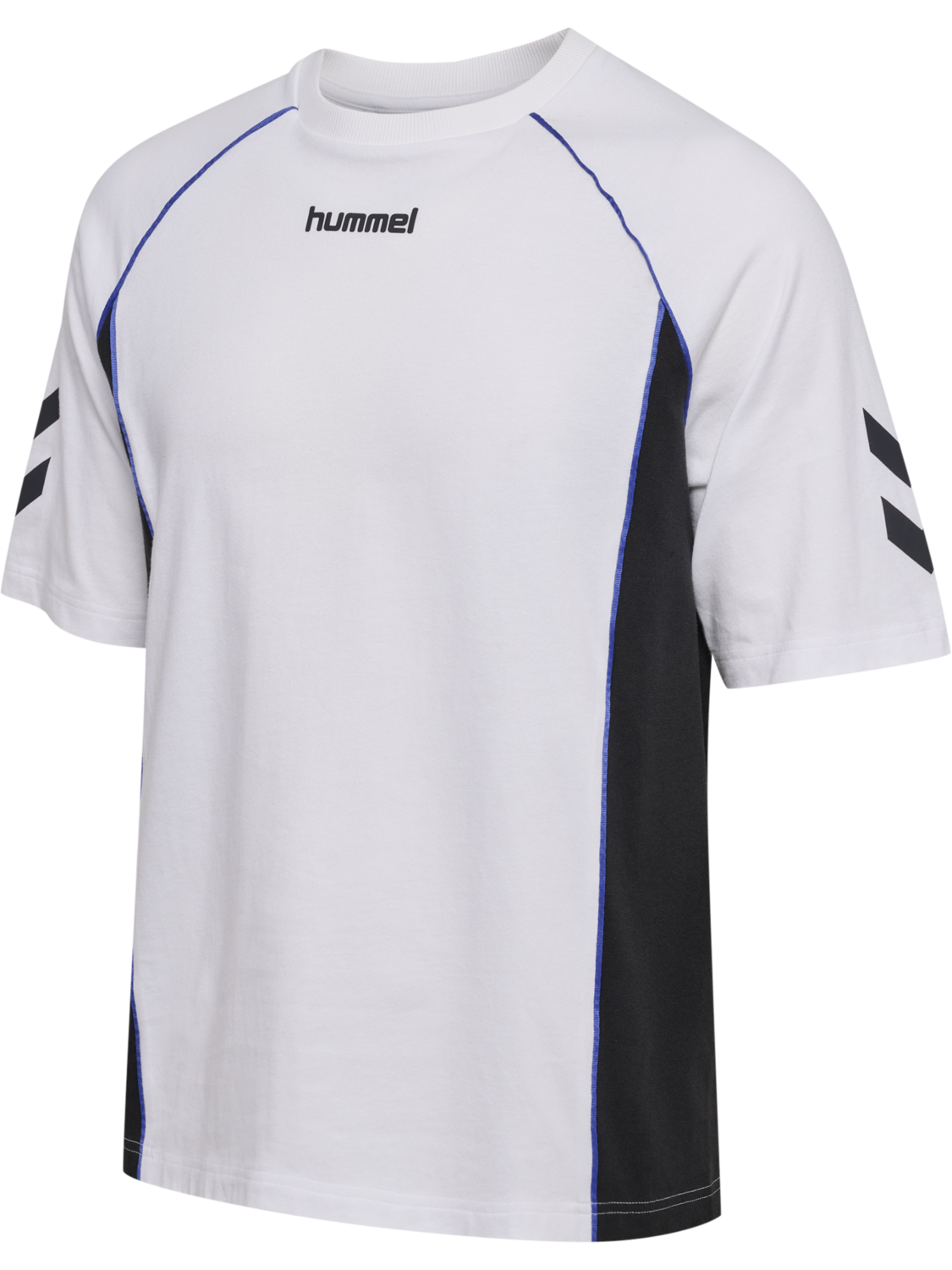 hmlBLAZE26 ATHLEISURE T-SHIRT S/S, WHITE/ASPHALT, packshot