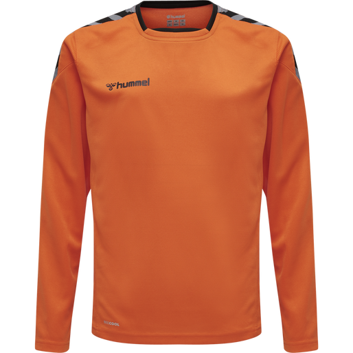 hmlAUTHENTIC KIDS POLY JERSEY L/S, TANGERINE, packshot