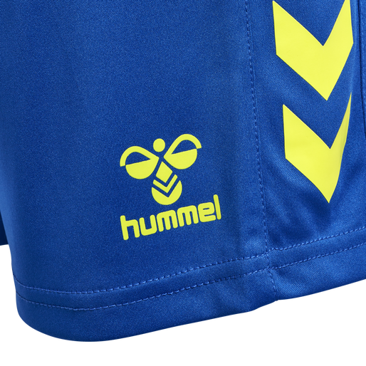 hmlCORE XK POLY SHORTS KIDS, TRUE BLUE/BLAZING YELLOW, packshot