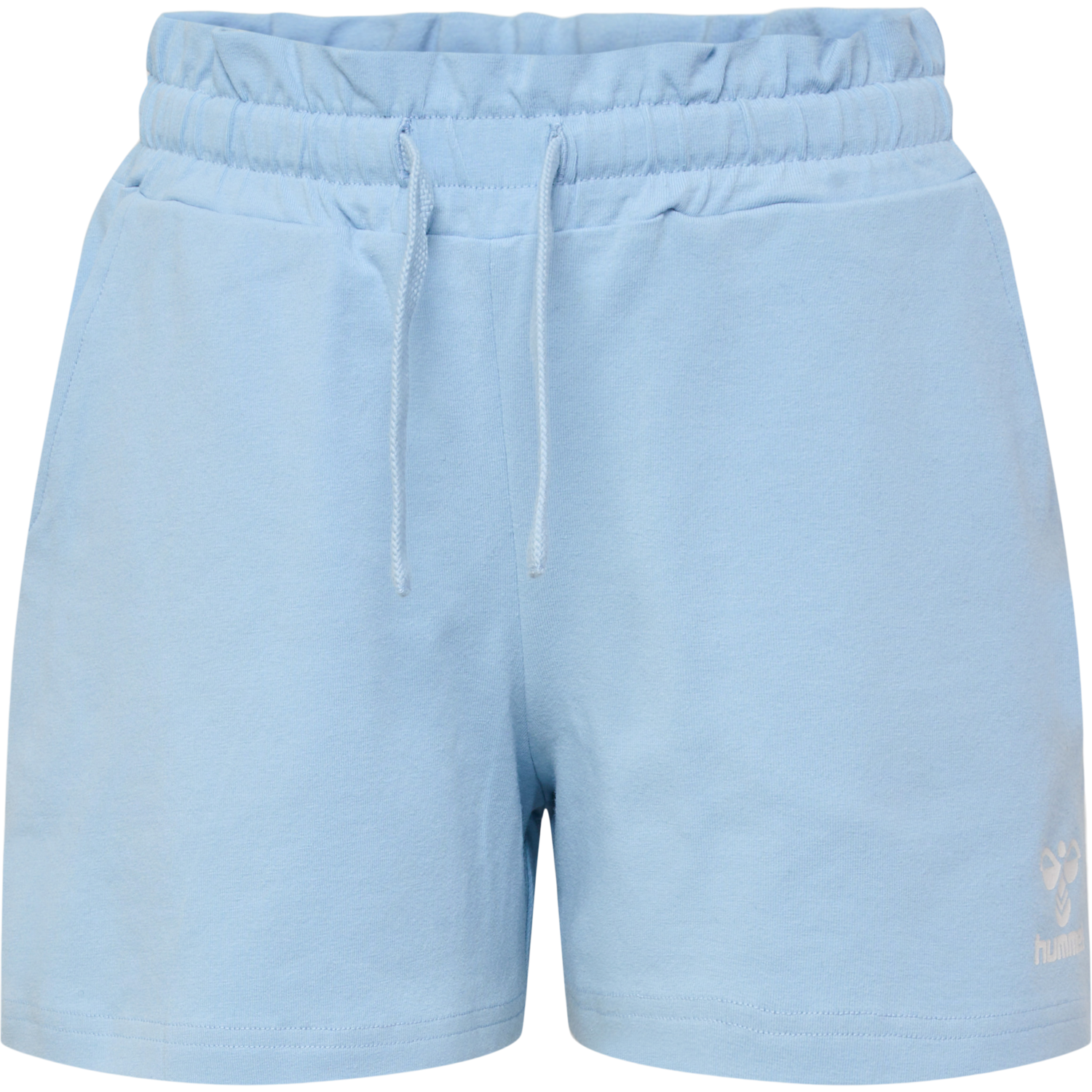 hmlFLOWY RUFFLE SHORTS, CERULEAN, packshot