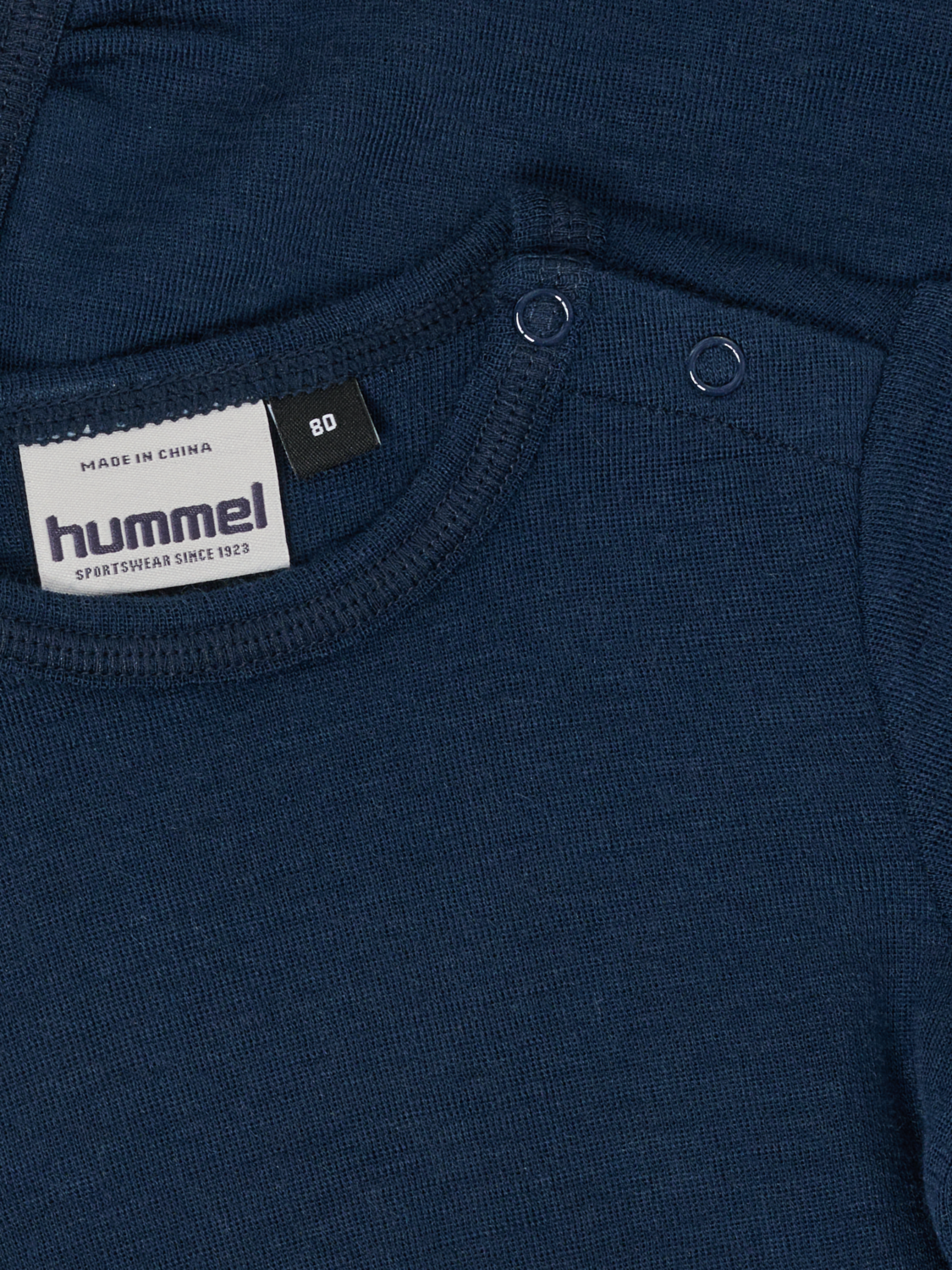 hmlMINI WOOL RIB BODY L/S, DRESS BLUES, packshot