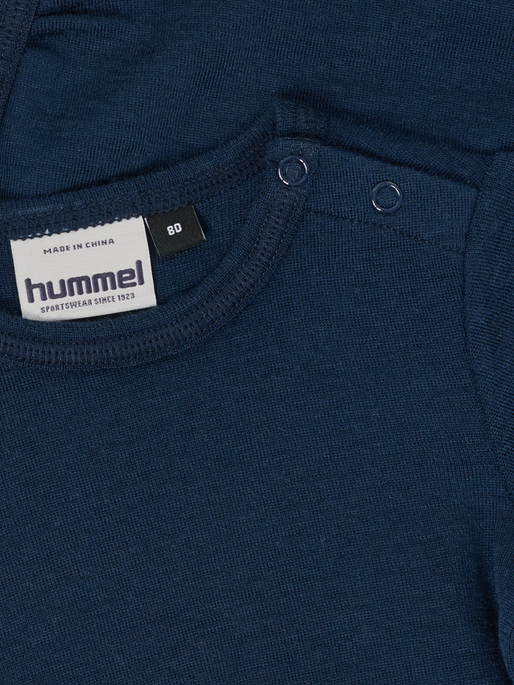 hmlMINI WOOL RIB BODY L/S, DRESS BLUES hmlMINI WOOL RIB BODY L/S, DRESS BLUES, packshot