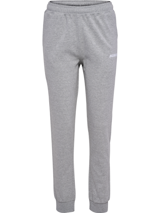 hmlELEMENTAL REGULAR PANTS WOMAN, GREY MELANGE, packshot