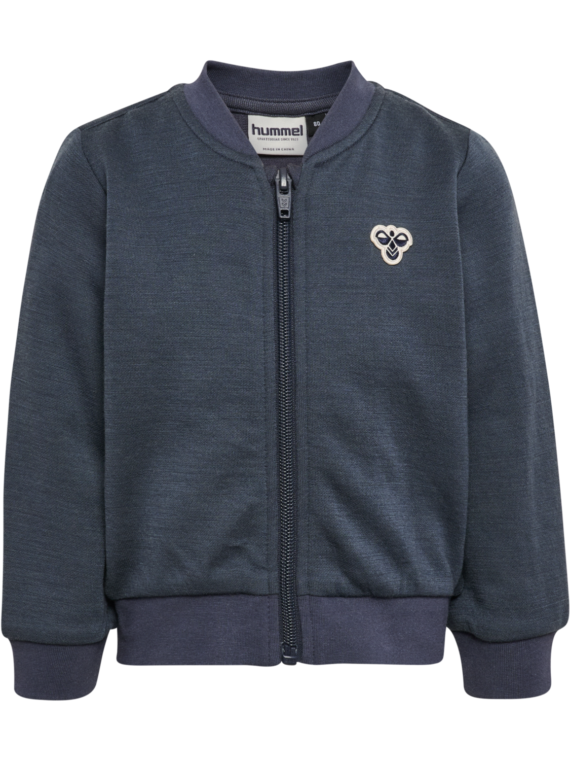 hmlMINI WOOL ZIP JACKET BEE, OMBRE BLUE, packshot