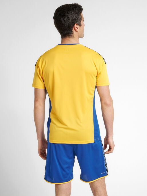 hmlAUTHENTIC POLY JERSEY S/S, SPORTS YELLOW, model