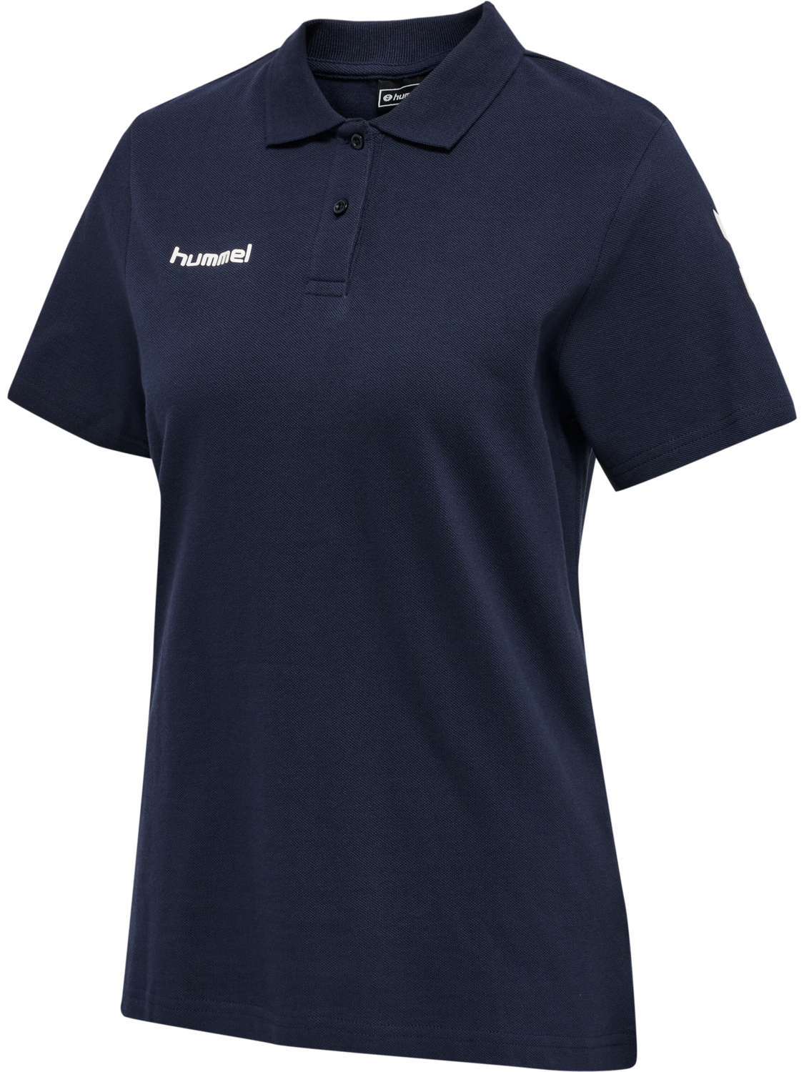 HUMMEL GO COTTON POLO WOMAN, MARINE, packshot