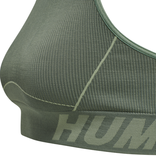 hmlTE CHRISTEL SEAMLESS SPORTS TOP, LILY PAD/ LAUREL WREATH MELANGE, packshot