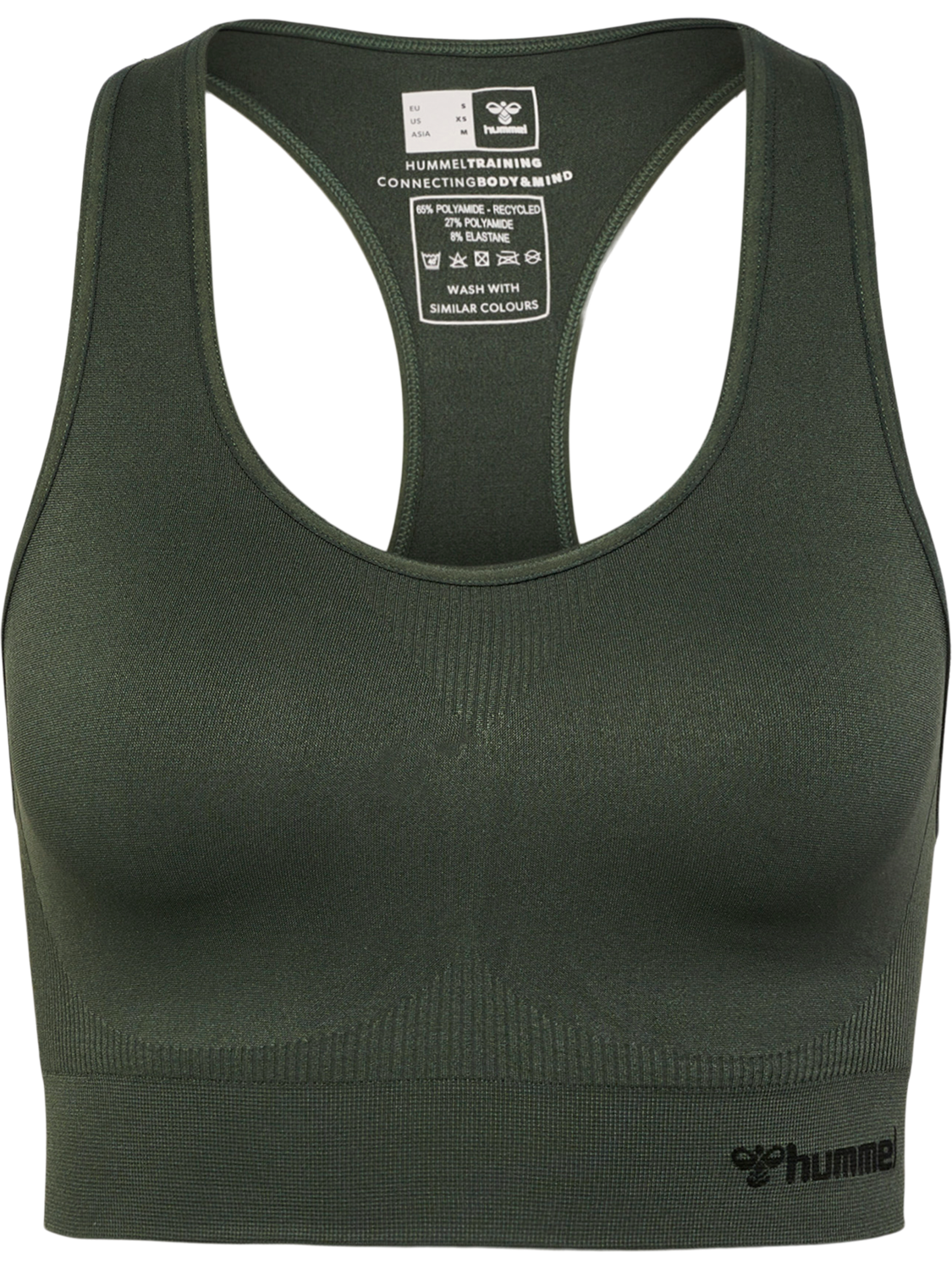 hmlTIF SEAMLESS SPORTS TOP, CLIMBING IVY, packshot