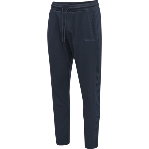 hmlLEGACY POLY TAPERED PANTS, BLUE NIGHTS, packshot