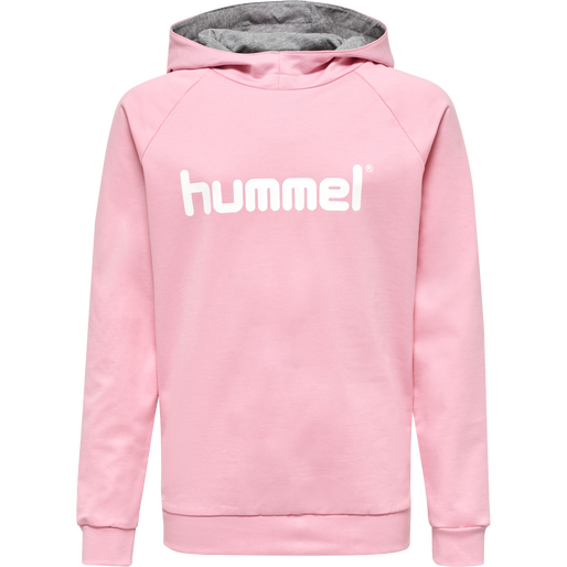 HMLGO KIDS COTTON LOGO HOODIE, COTTON CANDY, packshot