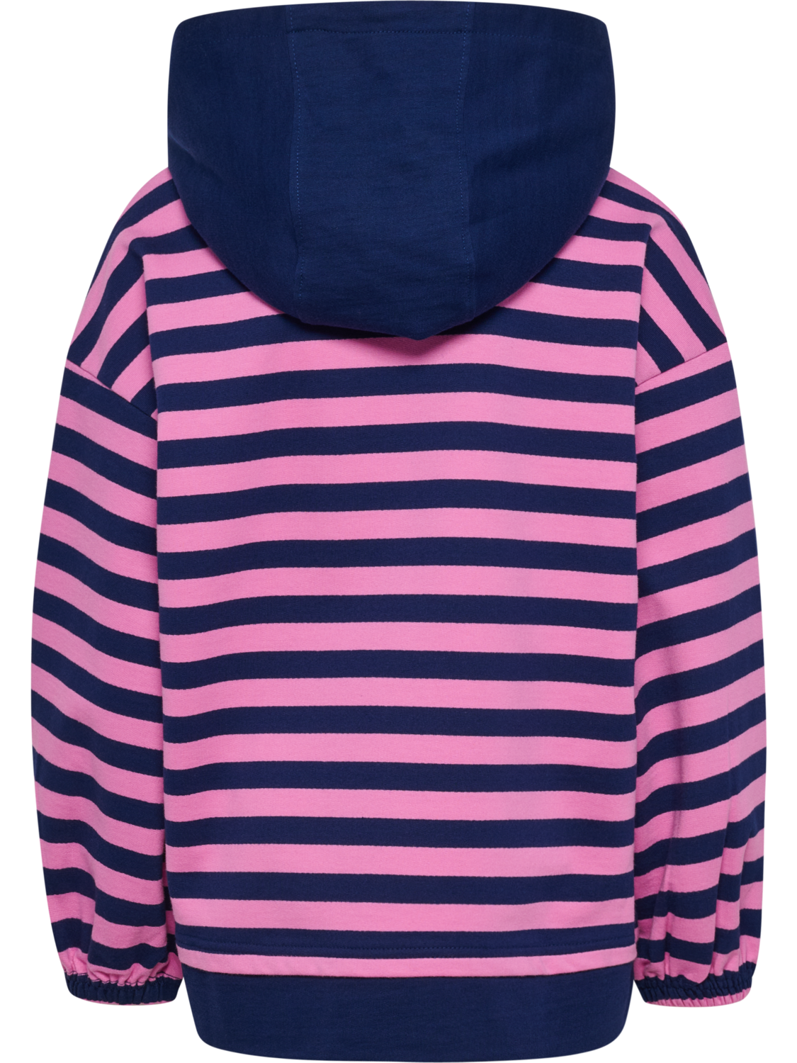 hmlJR CONELLY BOXY CONTRAST HOODIE, MEDIEVAL BLUE, packshot
