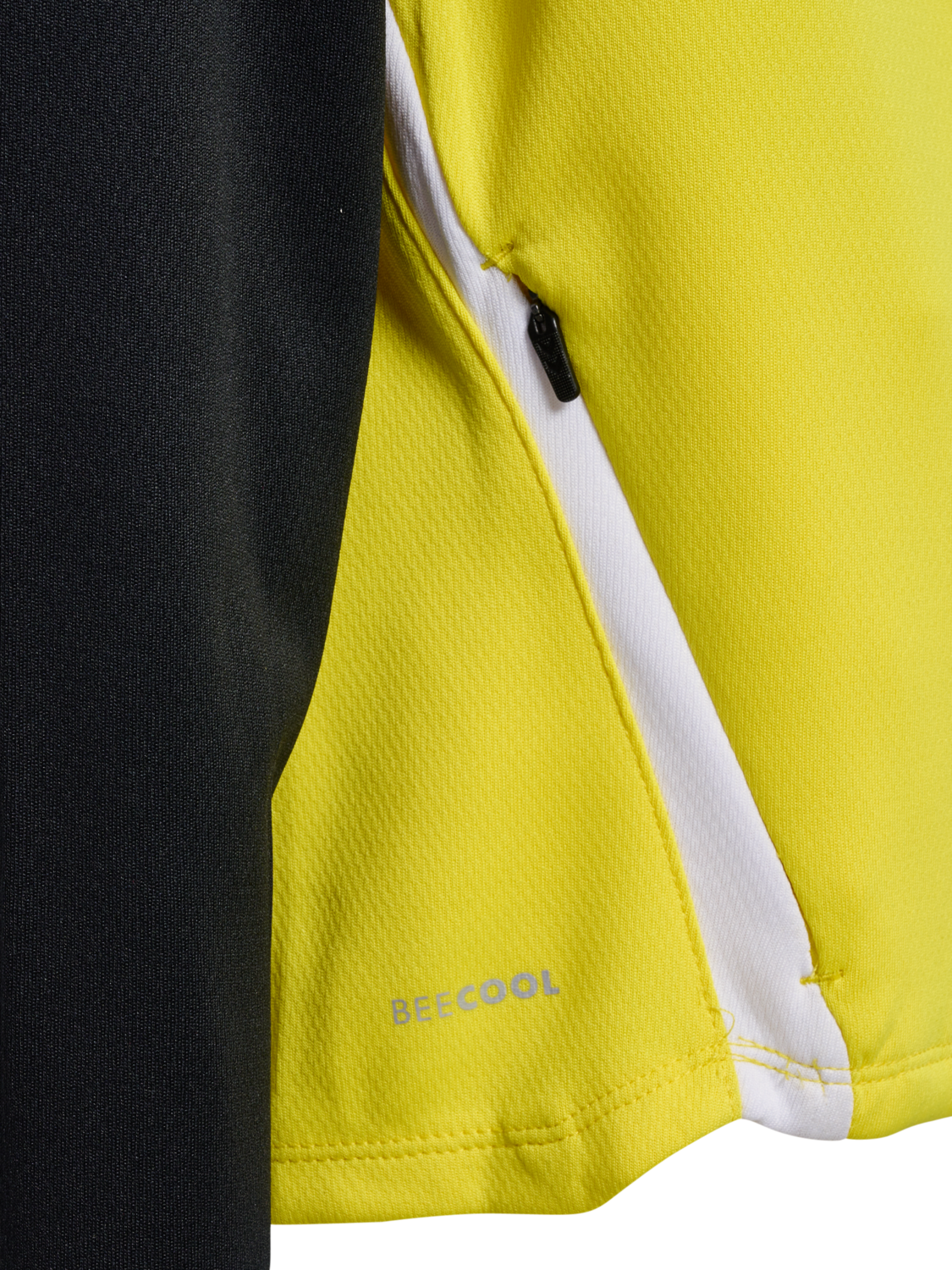 hmlLEAD 2.0 ZIP HOODIE KIDS, BLAZING YELLOW/BLACK, packshot