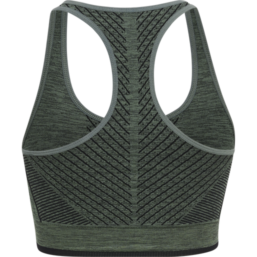 hmlMT ALY SEAMLESSS SPORTS TOP, NORTH ATLANTIC/BLACK MELANGE, packshot