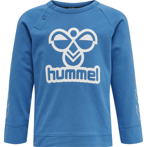 hmlCODY T-SHIRT L/S, VALLARTA BLUE, packshot