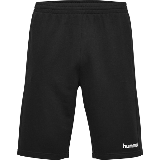 HUMMEL GO COTTON BERMUDA SHORTS, BLACK, packshot
