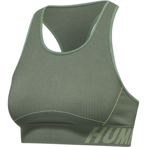 hmlTE CHRISTEL SEAMLESS SPORTS TOP, LILY PAD/ LAUREL WREATH MELANGE, packshot