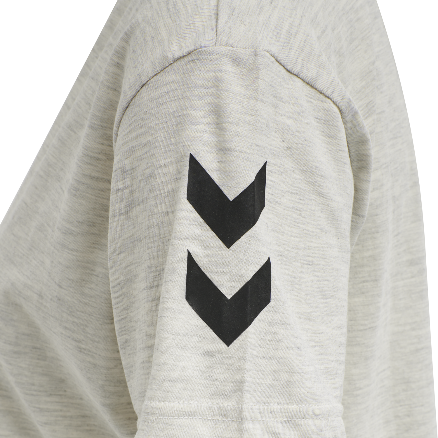 HUMMEL GO COTTON T-SHIRT WOMAN S/S, EGRET MELANGE, packshot