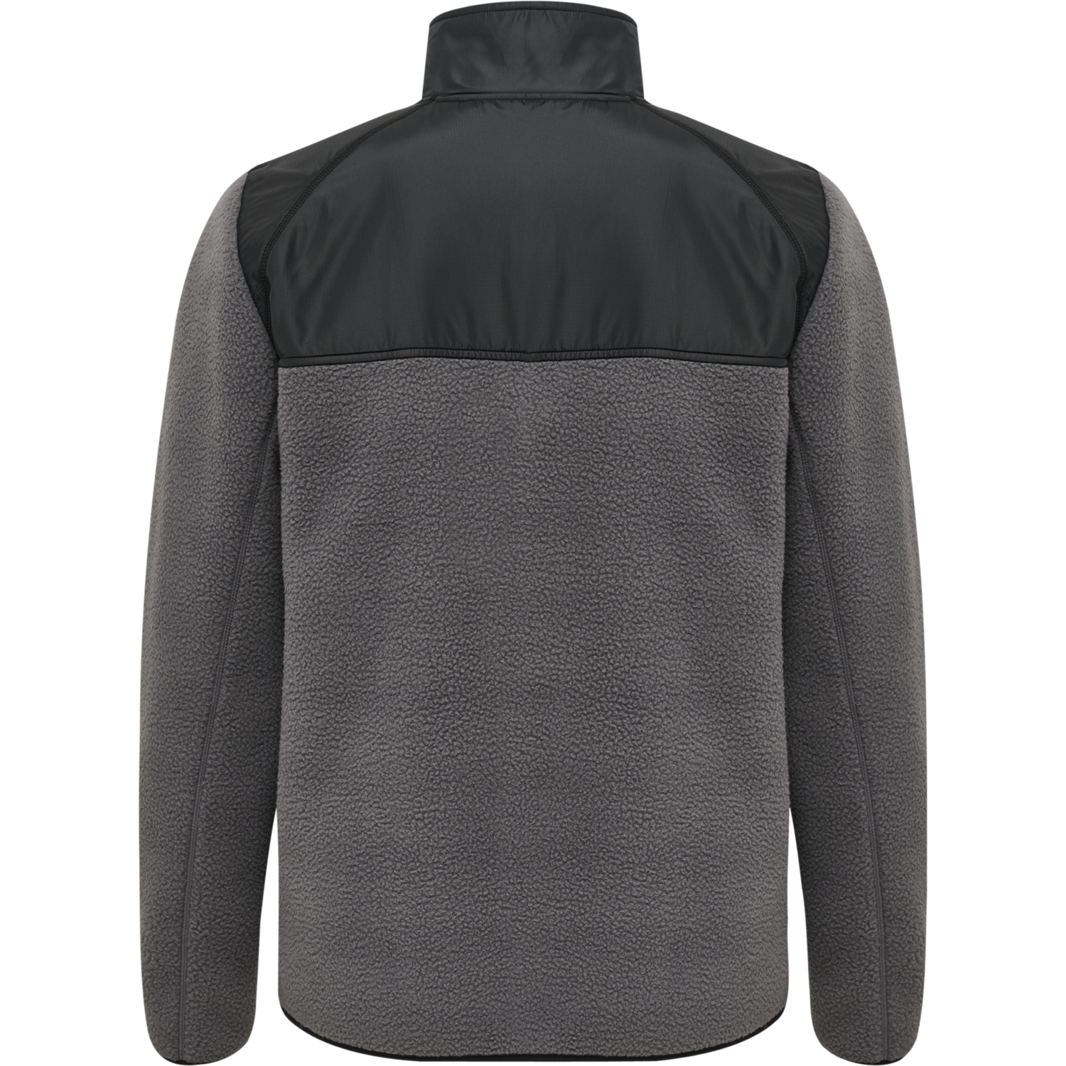 hmlLGC CHARLEY FLEECE JACKET, BLACKENED PEARL, packshot
