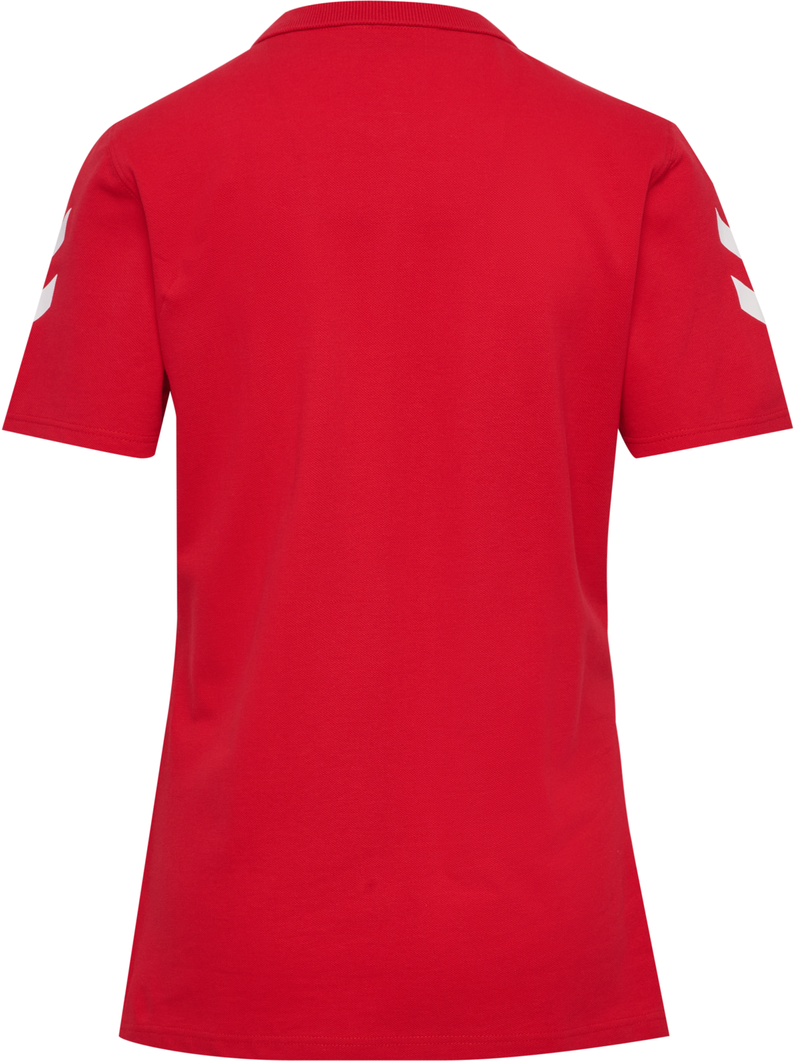 hmlGO 2.0 CHEVRON POLO WOMAN, TRUE RED, packshot