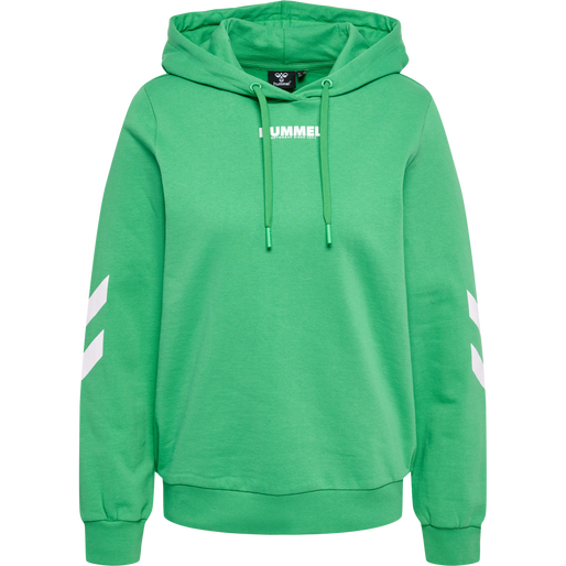 hmlLEGACY WOMAN HOODIE, GREEN SPRUCE, packshot