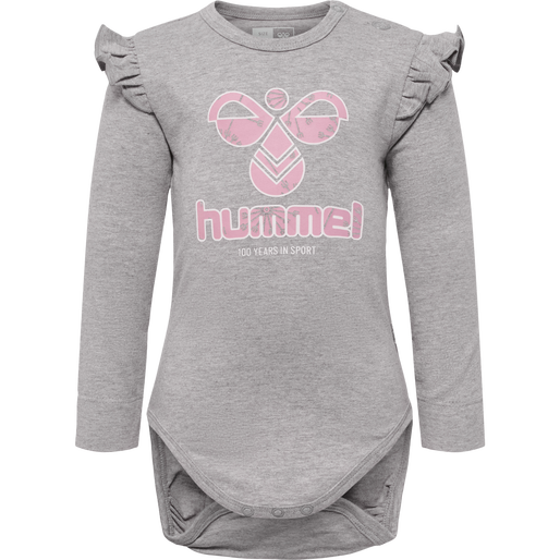 hmlDANA BODY L/S, GREY MELANGE, packshot