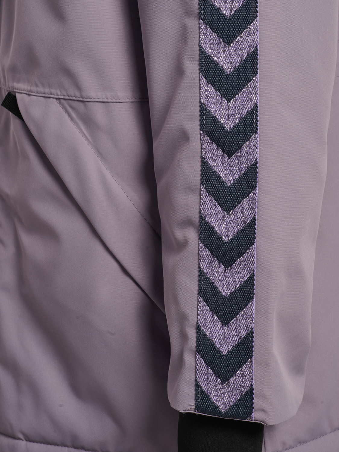 hmlJR CHEVRON SNOW JACKET WP 10K, GRAY RIDGE, packshot