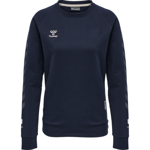 hmlMOVE GRID COTTON SWEATSHIRT WOMA, MARINE, packshot