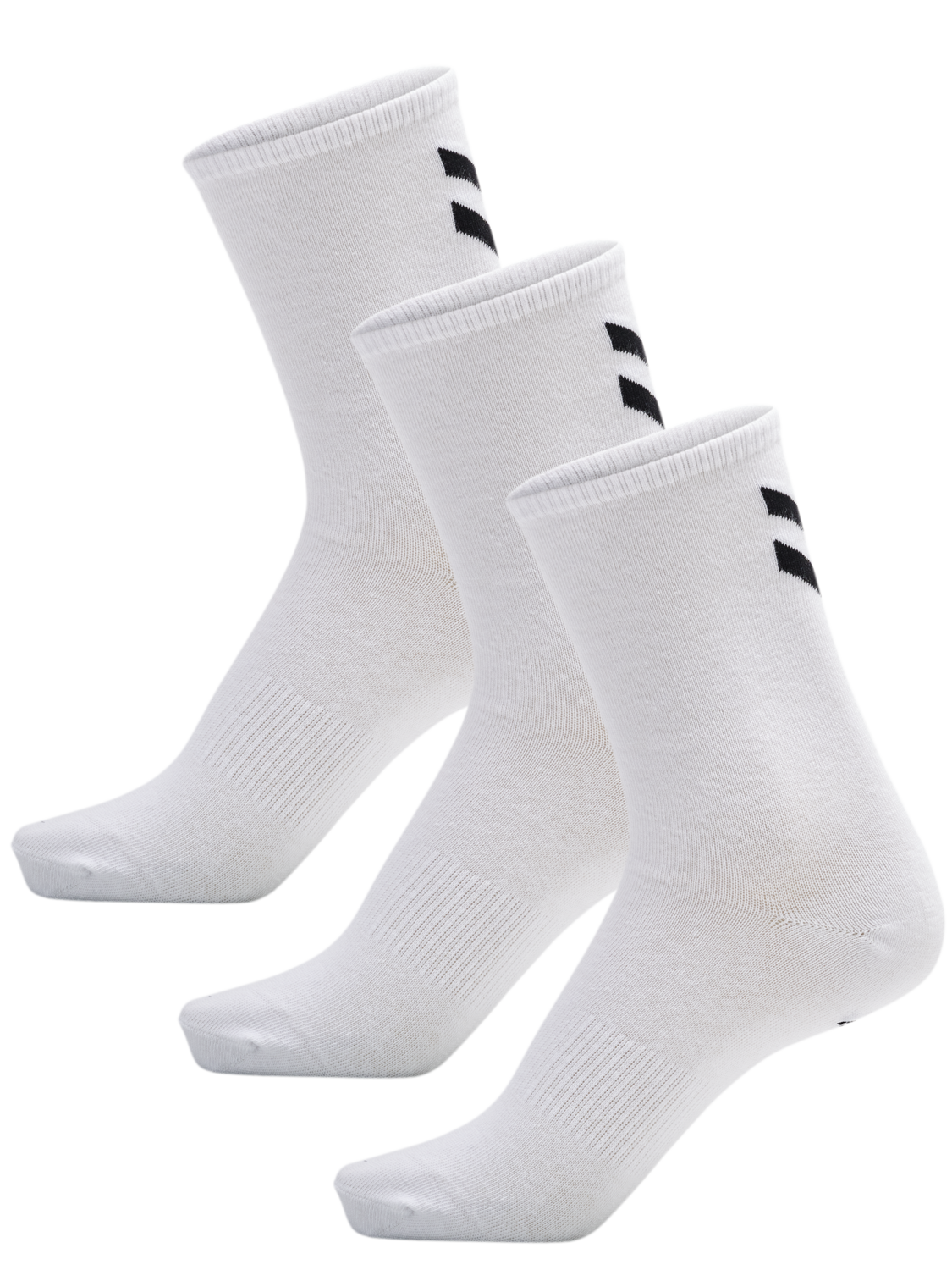 hmlCHEVRON 3-PACK SOCKS, WHITE, packshot