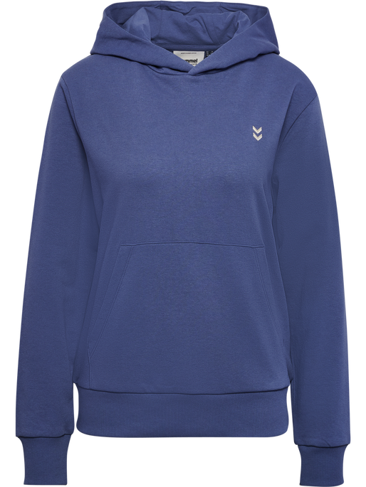 hmlPULSE W SWEAT HOODIE, BLUE INDIGO, packshot