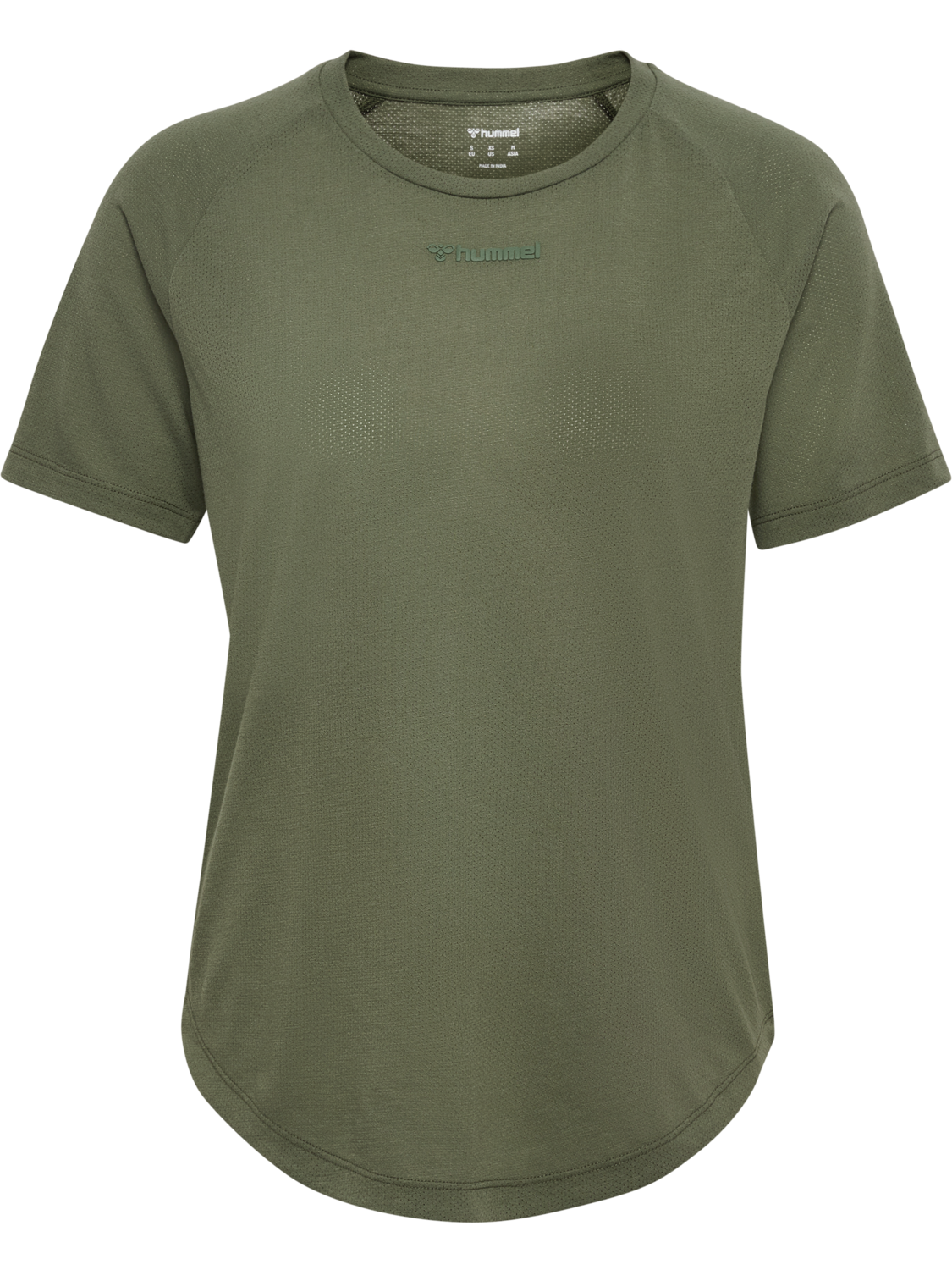 hmlMT VANJA T-SHIRT, DEEP LICHEN GREEN, packshot