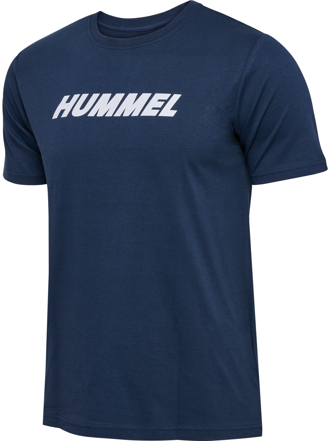hmlELEMENTAL LOGO COTTON TEE, DRESS BLUES, packshot