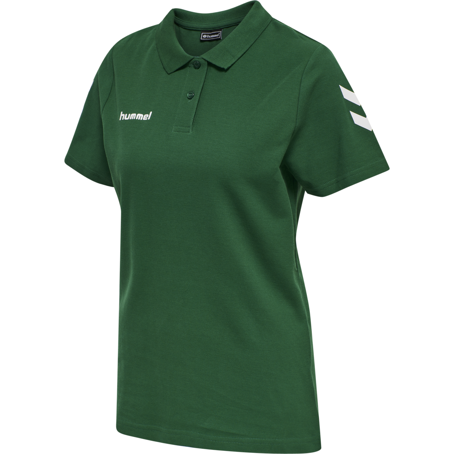 HMLGO COTTON POLO WOMAN, EVERGREEN, packshot