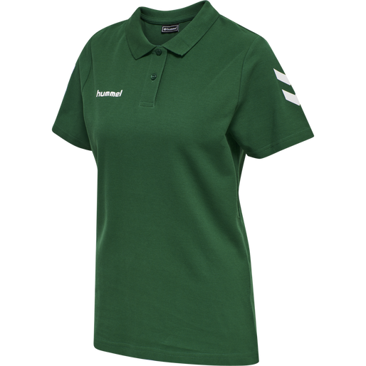 HMLGO COTTON POLO WOMAN, EVERGREEN, packshot