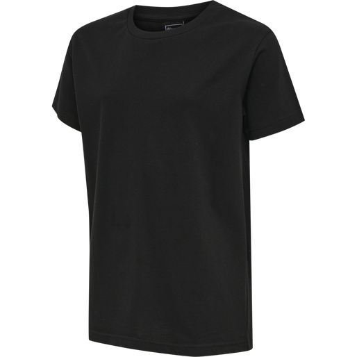 hmlRED BASIC T-SHIRT S/S KIDS, BLACK, packshot