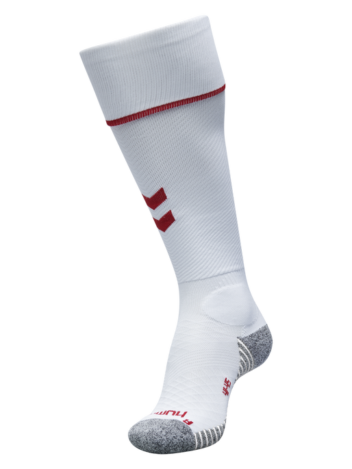 PRO FOOTBALL SOCK, WHITE/TRUE RED, packshot