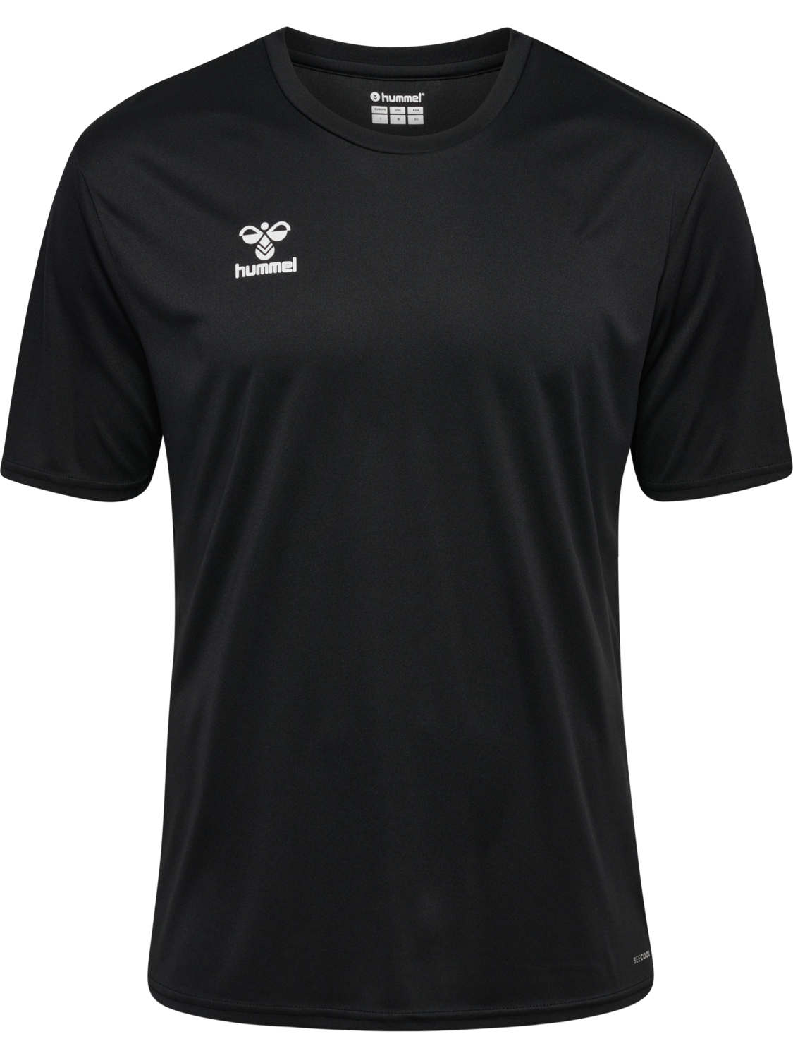 hmlESSENTIAL JERSEY S/S, BLACK, packshot