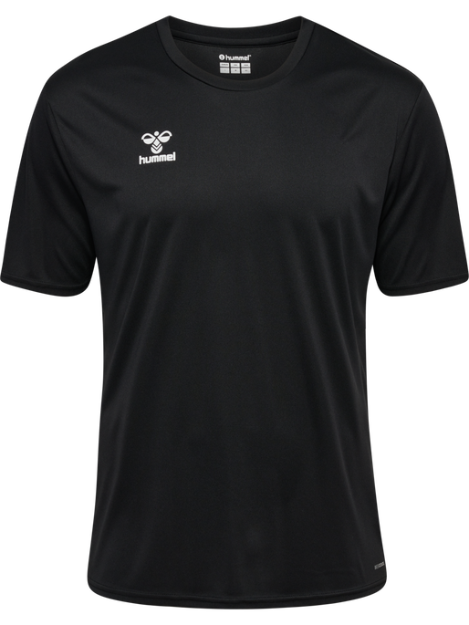 hmlESSENTIAL JERSEY S/S, BLACK, packshot