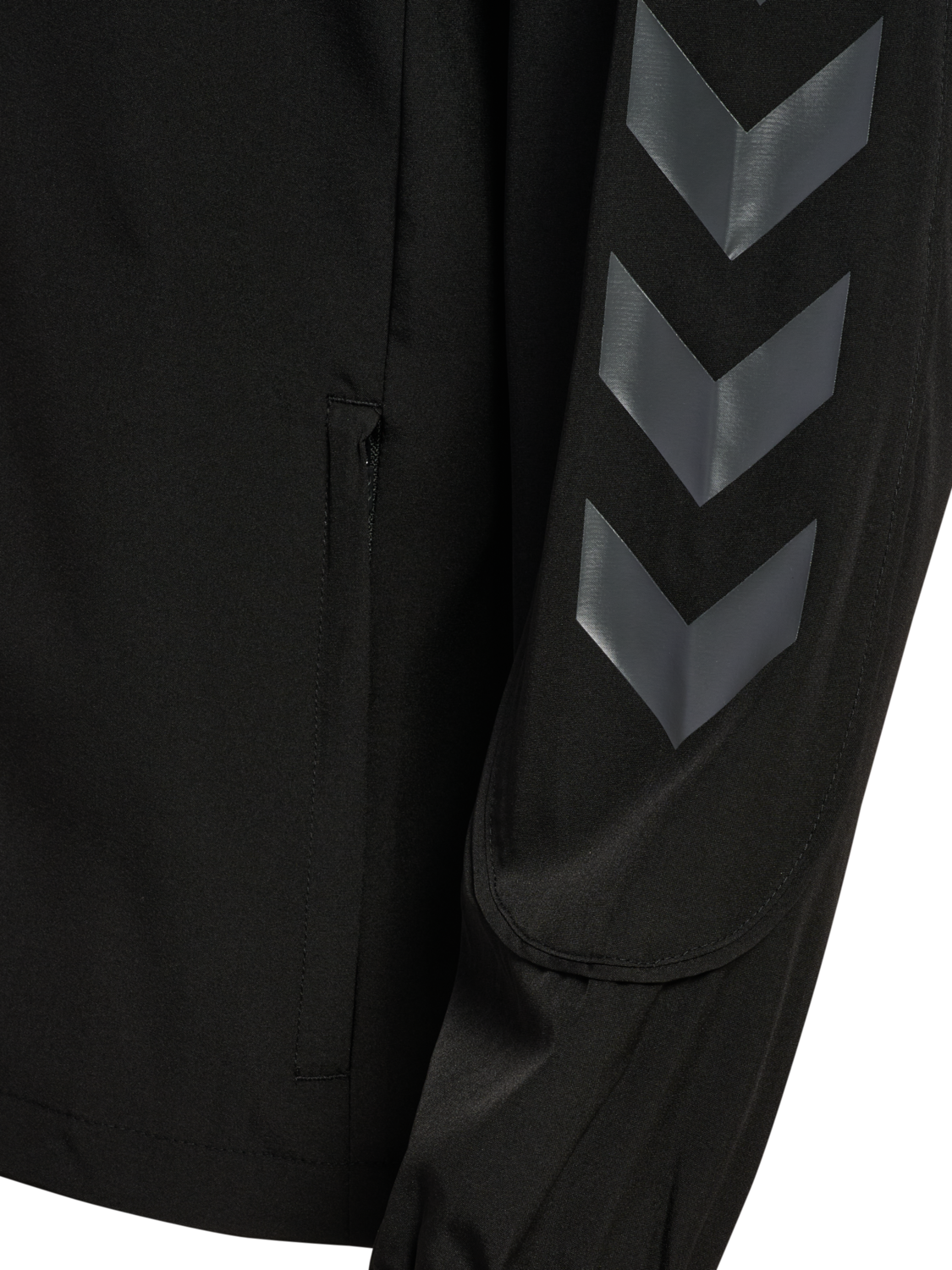 hmlHYBRID TRACK JACKET, BLACK, packshot
