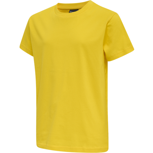 hmlRED BASIC T-SHIRT S/S KIDS, EMPIRE YELLOW, packshot