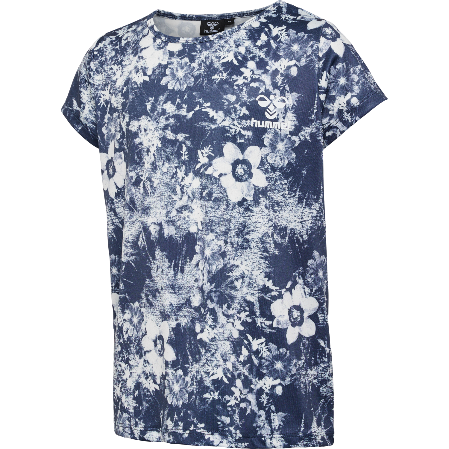 hmlNANNA T-SHIRT S/S, BLACK IRIS, packshot