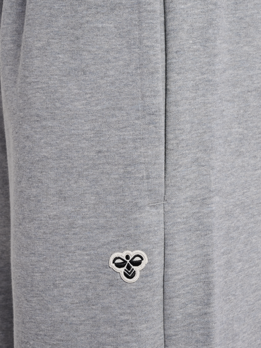 hmlLOOSE W SWEATPANTS BEE, GREY MELANGE, packshot