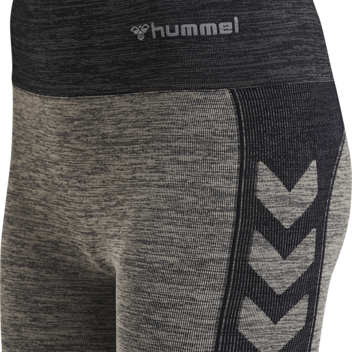 hmlCLEA SEAMLESS CYCLING SHORTS, CHATEAU GRAY/BLACK MELANGE, packshot