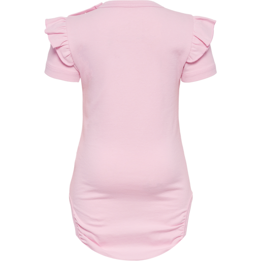 hmlDREAM RUFFLE BODY S/S, PARFAIT PINK, packshot