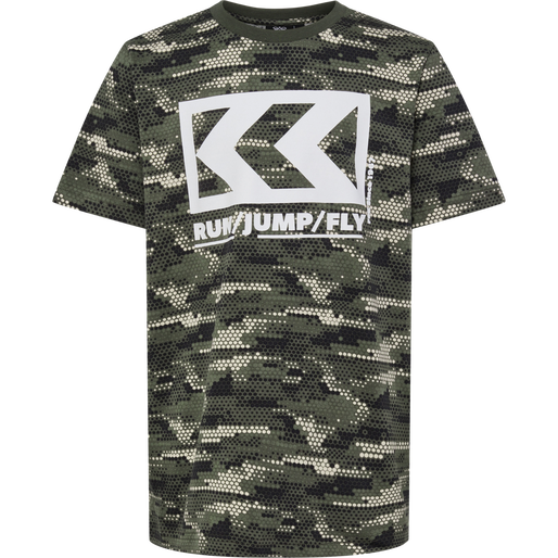 hmlFSK LOW T-SHIRT S/S, OLIVE NIGHT, packshot