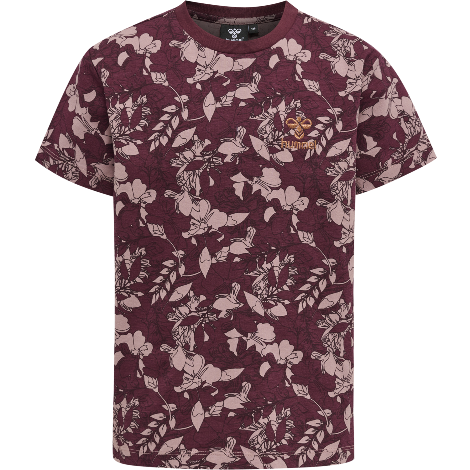 hmlHAZEL T-SHIRT S/S, WINDSOR WINE, packshot